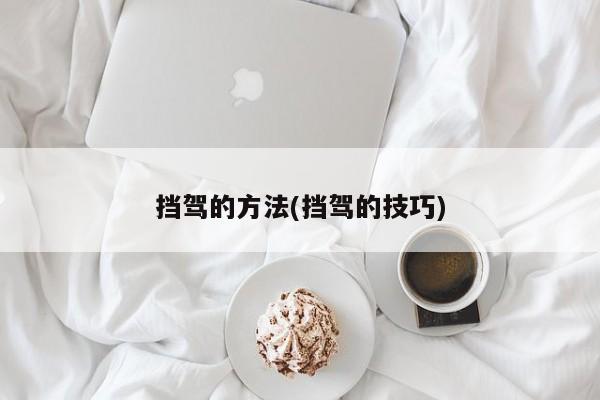 挡驾的方法(挡驾的技巧)
